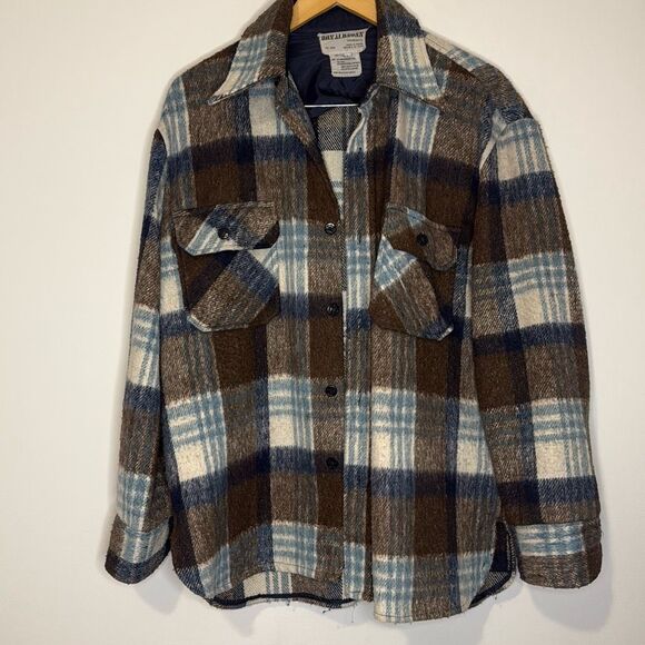 Donaldson Minnesota Men’s Large Plaid Shirt Jacket – Vintage Shacket - Picture 1 of 9